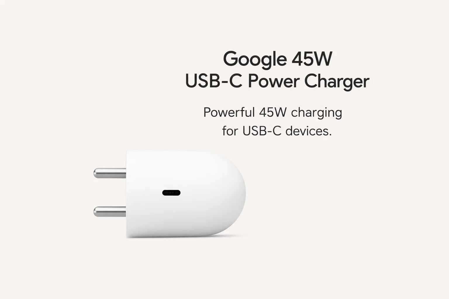 Google 45W USB-C Power Charger